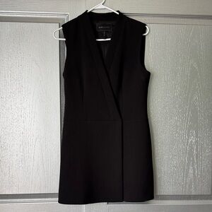 BCBGMaxAzria Black Sleeveless V-Neck Mini Dress